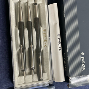 파카 벡터 블랙 만년필 스테인레스 스틸 M닙 & 볼펜 & 펜슬