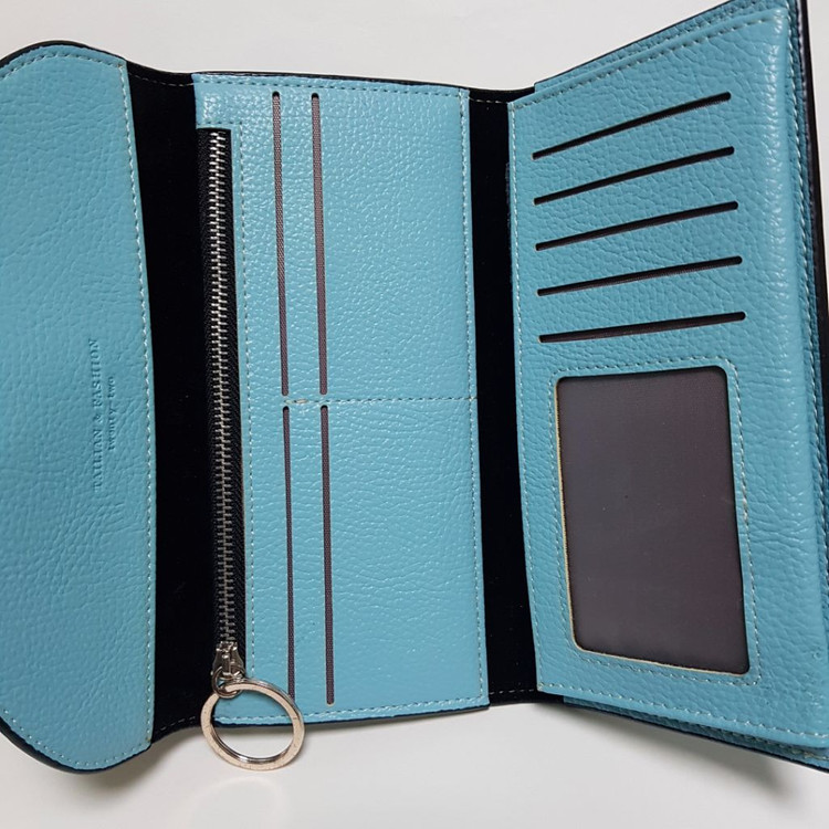 새상품 여성 하늘색 장지갑--2