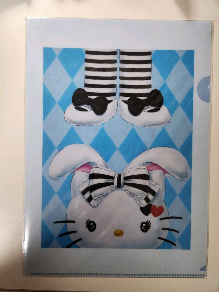 헬로키티 고전 앨리스 키티 인형,50주년 파우치,A4 파일 세트 이미지