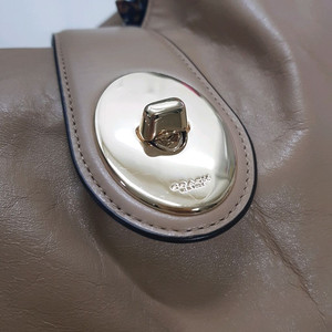 COACH 코치 가죽 숄더백 토드백 베이지그레이