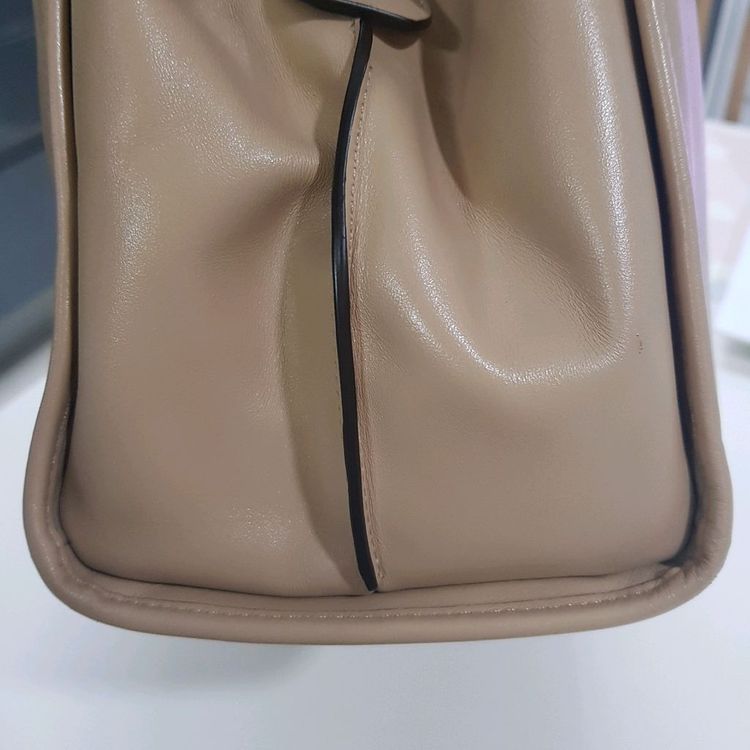 COACH 코치 가죽 숄더백 토드백 베이지그레이--6