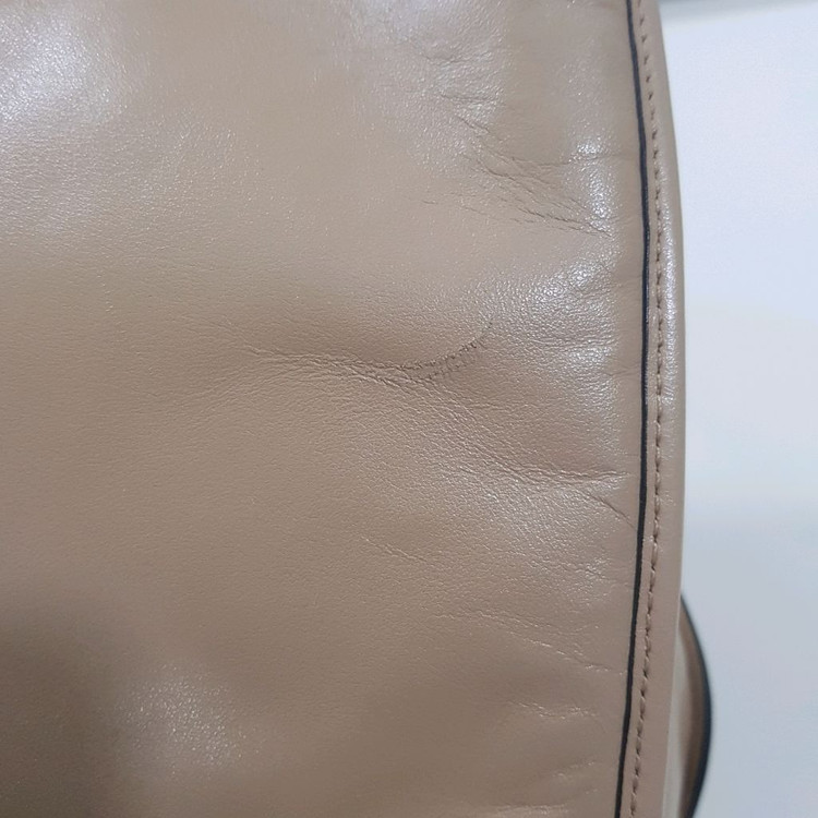 COACH 코치 가죽 숄더백 토드백 베이지그레이--8