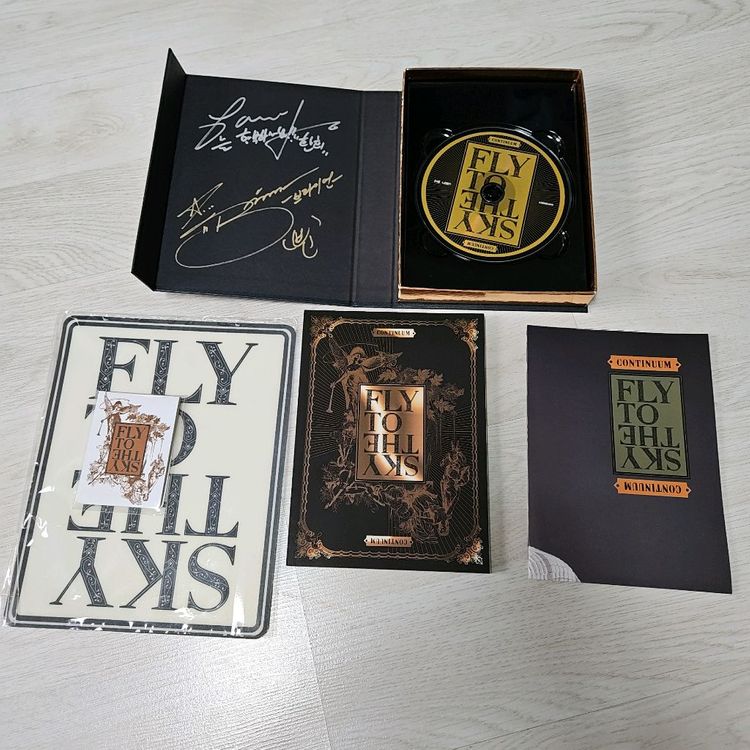 플라이투더스카이 환희 브라이언 친필사인 CD / 한정판 스컬캔디 + 사인 / 포토캘린더 포함 일괄 판매--1