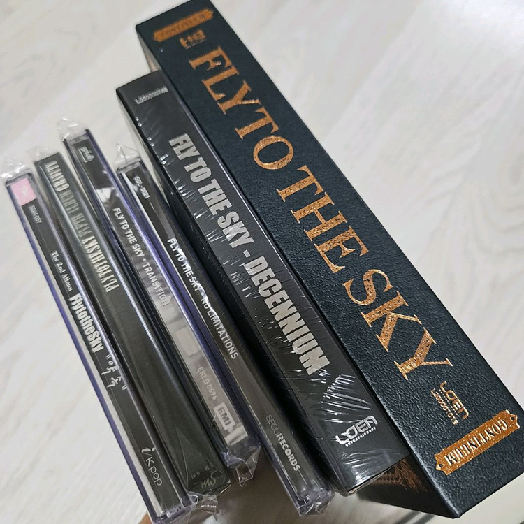 플라이투더스카이 환희 브라이언 친필사인 CD / 한정판 스컬캔디 + 사인 / 포토캘린더 포함 일괄 판매--2