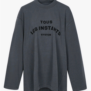 시스템 벨벳 플로킹 라운드 티셔츠 랑방 타임 마인 더캐시미어 sjsj 오브제