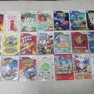 닌텐도위 위뮤직 쿵푸팬더 저스트댄스 털실커비 마리오파티 이미지