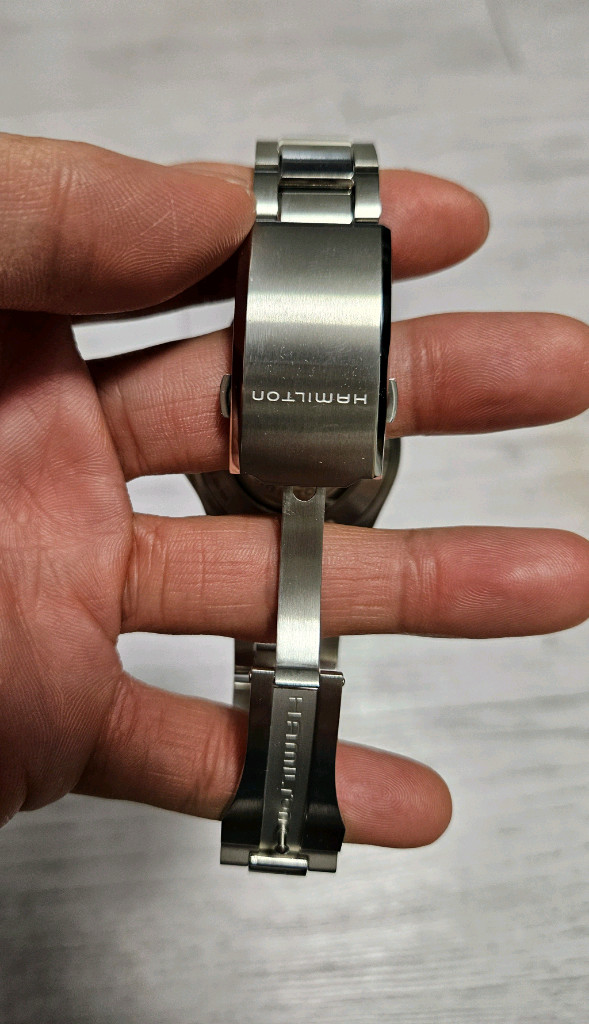 해밀턴 카키에비에이션 파일럿 오토 39mm 블루--5