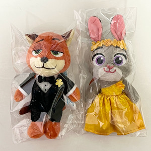 [미개봉] CGV 주토피아2 닉 주디 인형 키링