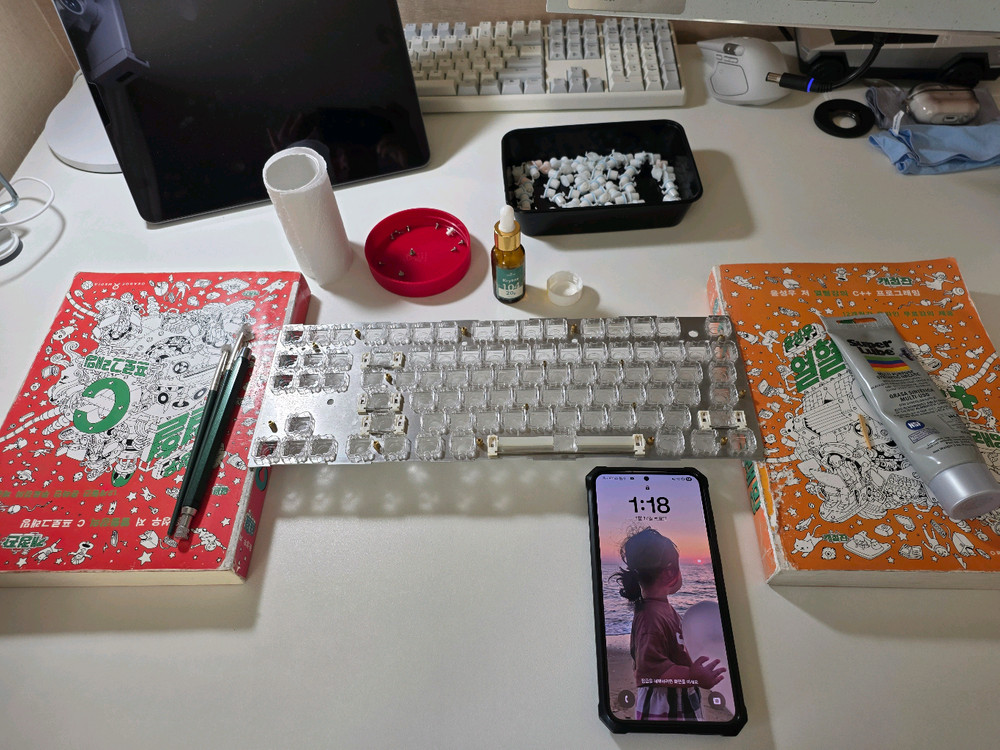 한성 GK893B 노뿌 무접점 풀윤활 유, 무선 키보드 저렴하게 드려요--2