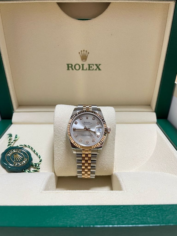 로렉스 데이저스트 31 실버판 10P 로즈골드 팔아요--1