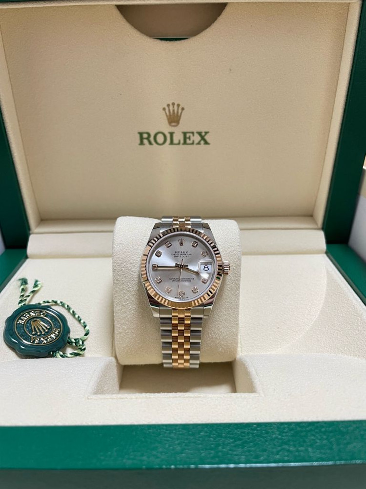 로렉스 데이저스트 31 실버판 10P 로즈골드 팔아요--2