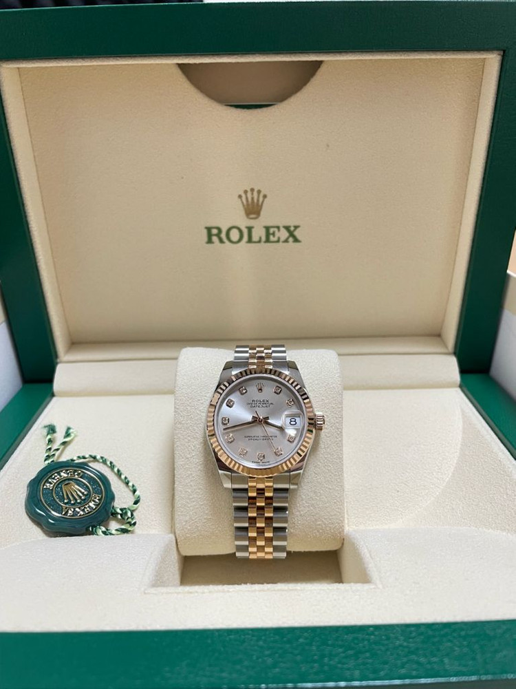 로렉스 데이저스트 31 실버판 10P 로즈골드 팔아요--7