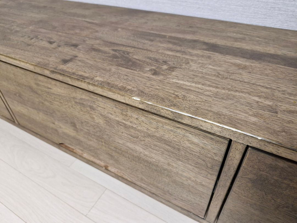 원목 TV장 수납장--1