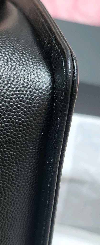 샤넬 보이 미듐 캐비어 은장--2