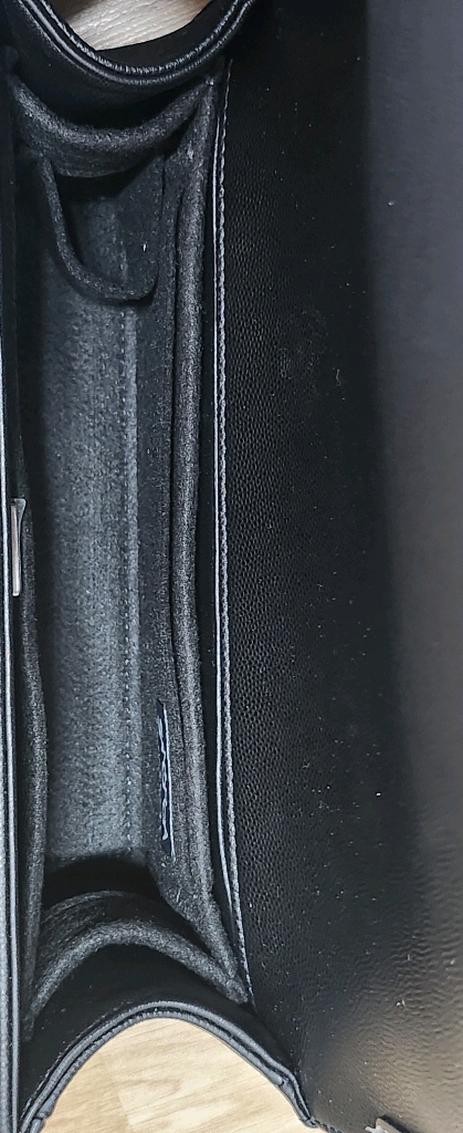 샤넬 보이 미듐 캐비어 은장--7