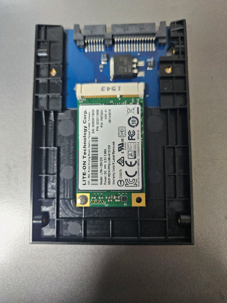 msata 128gb + msata to sata3 컨버터--0