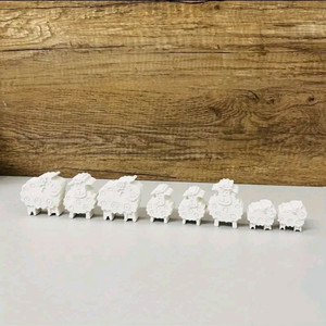 귀여운 미니 양 석고 방향제 세트 차량용 인테리어 방향제 핸드메이드