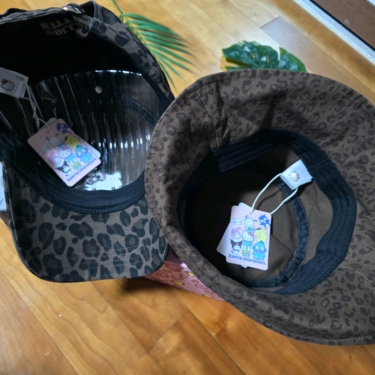 헬로키티 레오파드 캡모자 x 벙거지 모자 - New--7