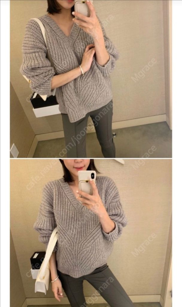 유메르 벌키니트.캐시미어울혼방.상태굿.이사정리--2