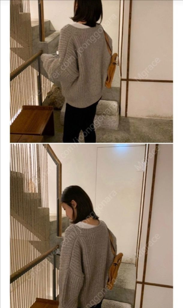 유메르 벌키니트.캐시미어울혼방.상태굿.이사정리--4