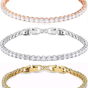 [새상품] 고급 테니스 팔찌 알러지방지 남녀공용 고퀄