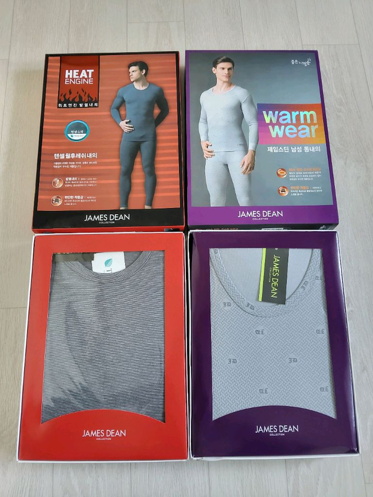 제임스딘 겨울내의2세트 새상품100--4