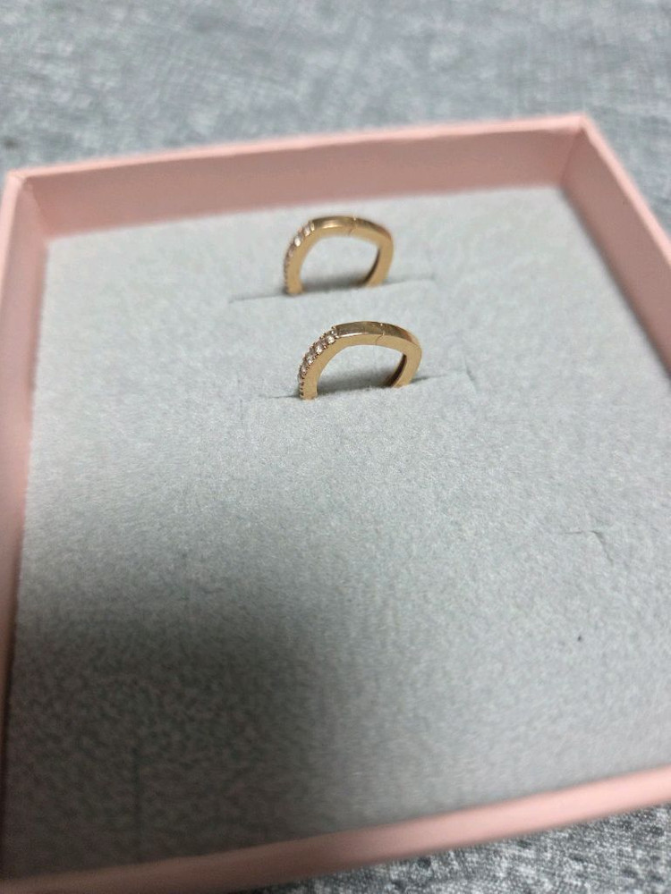 골든듀 린콘트로3 (D) 쿠션 귀걸이 로즈골드 이미지