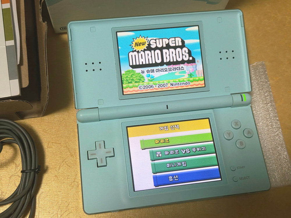 할인가능) 신품급 아이스블루 dslite ds라이트 닌텐도게임보이 레트로랜드--6