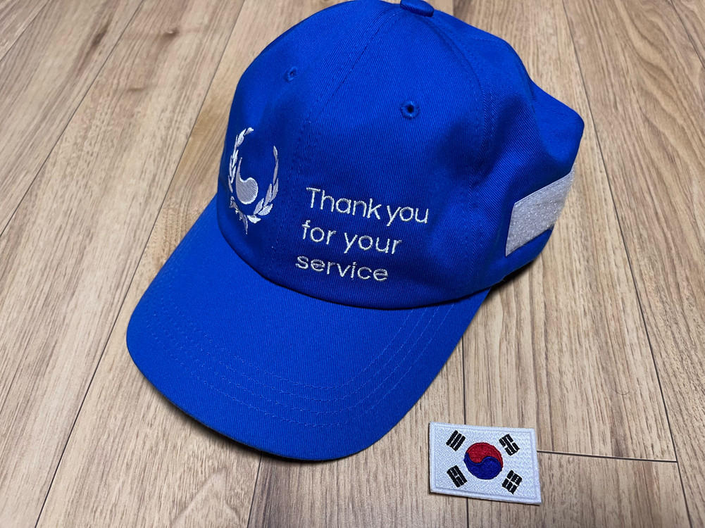 땡큐캡(이시언 모자) 참전용사 후원 모자 파랑색--0