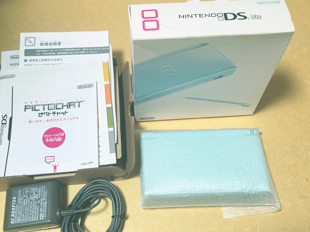 할인가능) 신품급 아이스블루 dslite ds라이트 닌텐도게임보이 레트로랜드--9