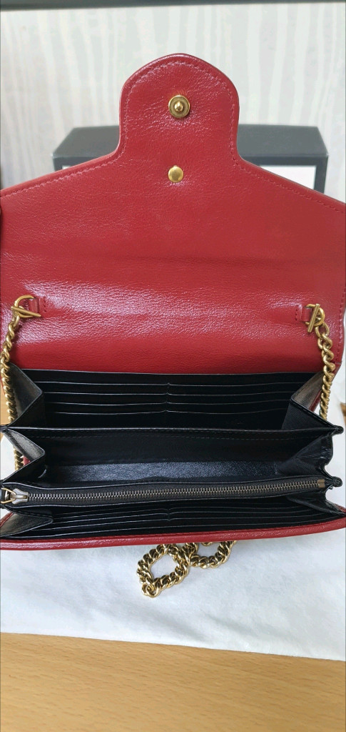 구찌 마몬트 마틀라세 크로스백 정품S급(감정O)프라다루이비통디올고야드샤넬셀린느보테가생로랑버버리발렌시아가가방--8