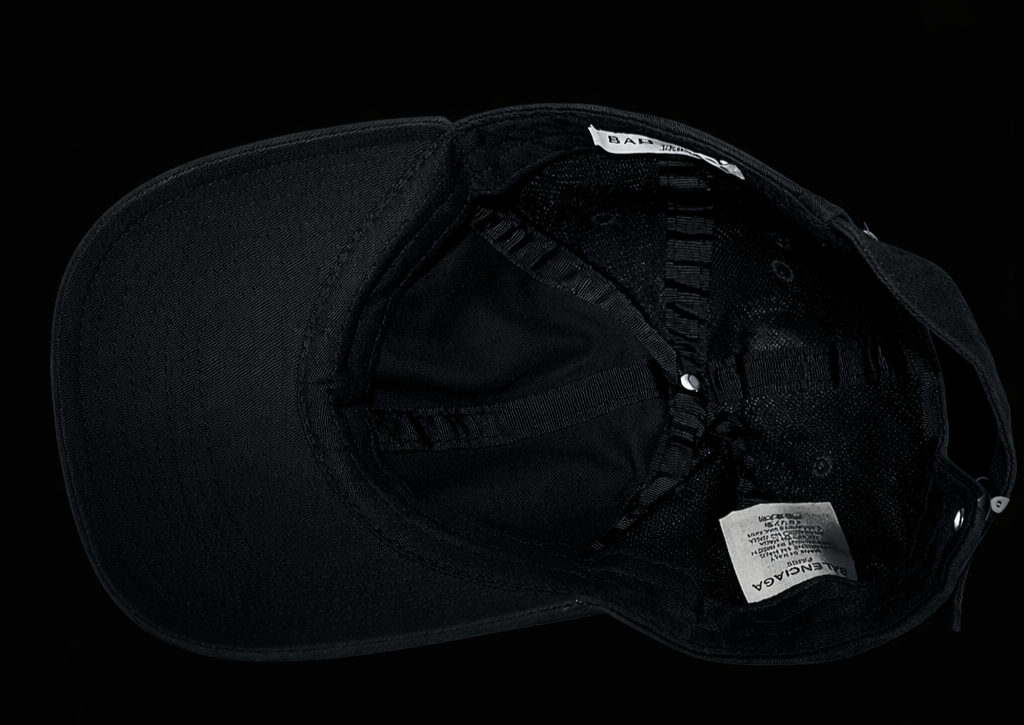 발렌시아가모자 블랙볼캡--2