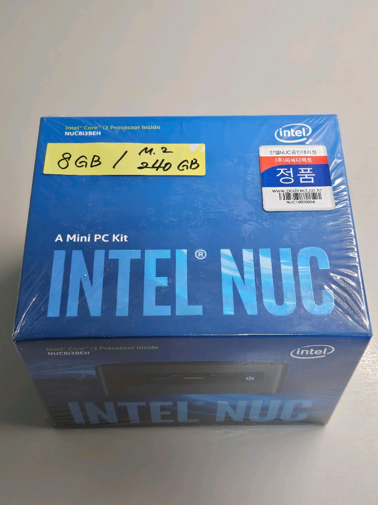 인텔 NUC 미니 PC NUC8i3BEH / 8GB RAM / 240GB--0