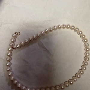 진주목걸이 14k 장식