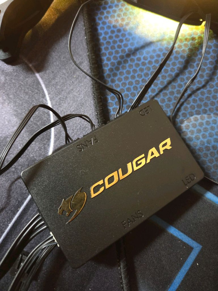 쿠거 쿨링팬 6개 컨트롤러 2개 고급팬 120mm--7