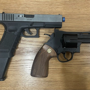 네고 가능.토이스타 글락18c 메탈킷 장착, 너프 리볼버(실린더, 방아쇠,해머 메탈),일괄