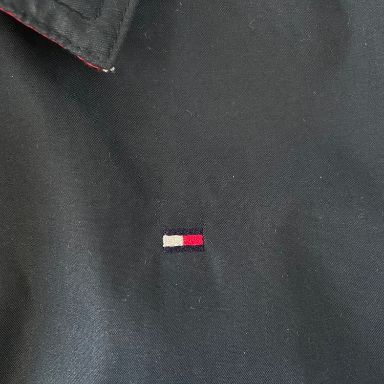 L 타미힐피거 네이비 블루종 자켓--5