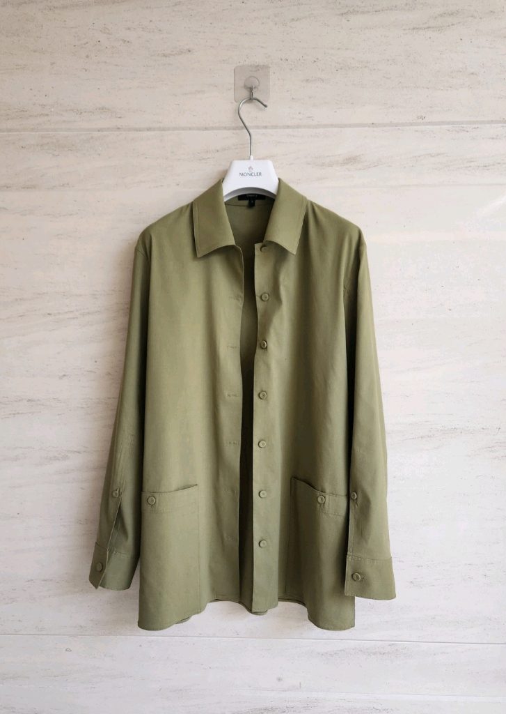 띠어리 벨티드 셔츠형 린넨자켓 S사이즈(국내55~66사이즈)--1