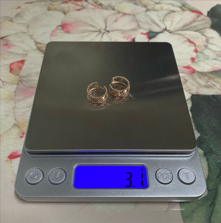 14K 로즈골드 링귀걸이--4