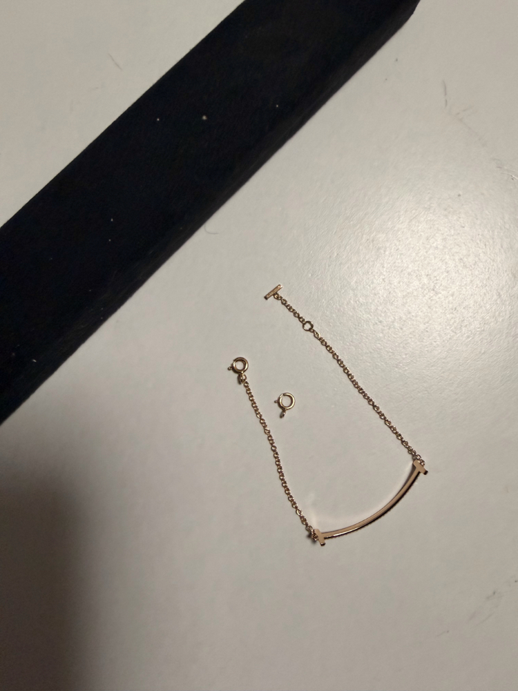 티파니앤코 티 스마일 스몰 브레이슬릿 로즈골드--1