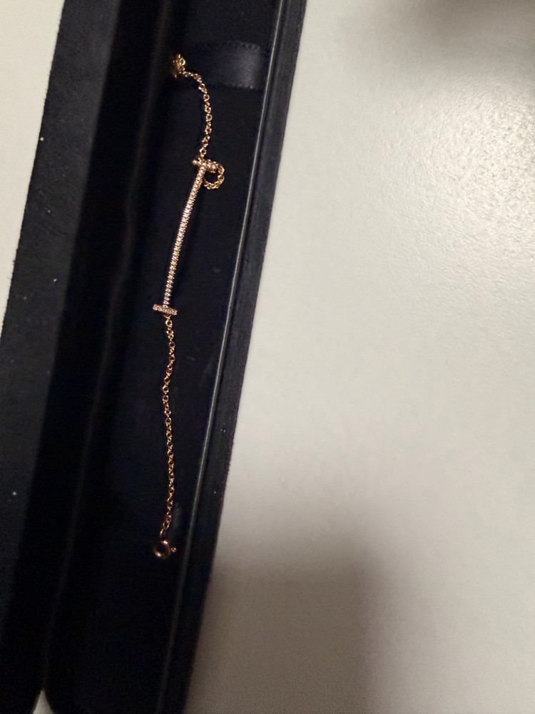 티파니앤코 티 스마일 스몰 브레이슬릿 로즈골드--2