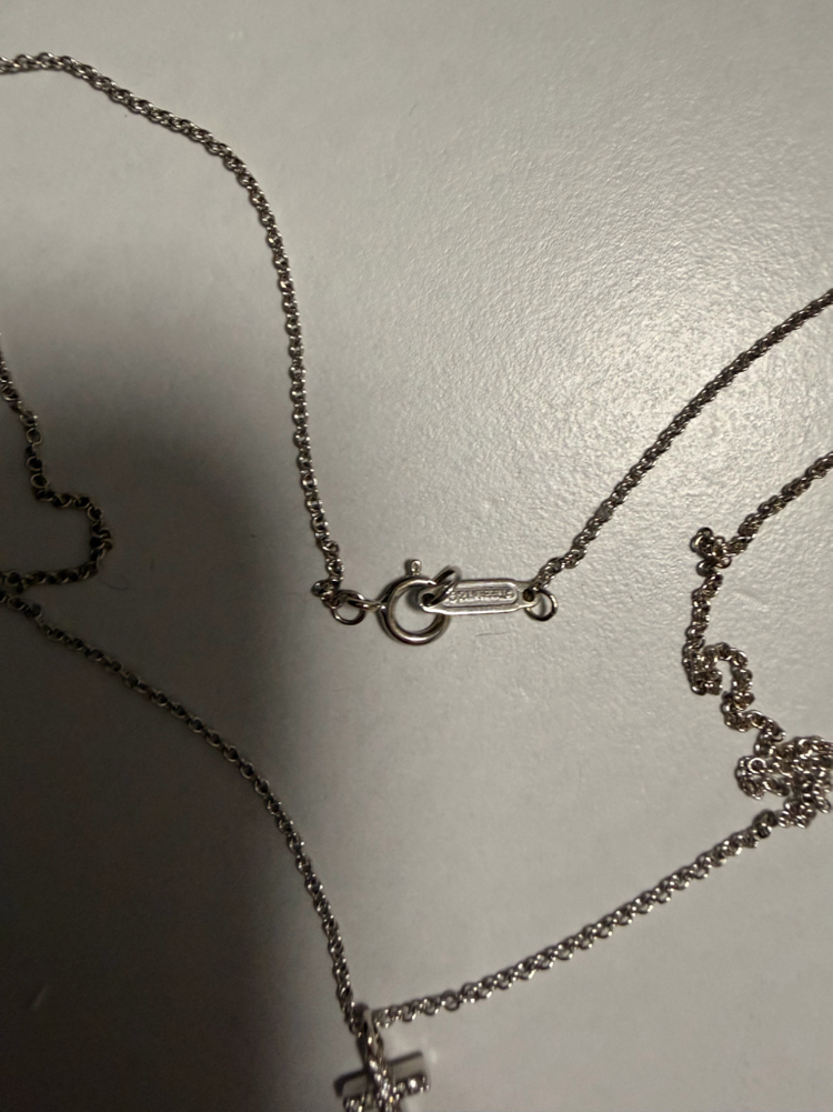 티파니앤코 미니 십자가 다이아 목걸이--1