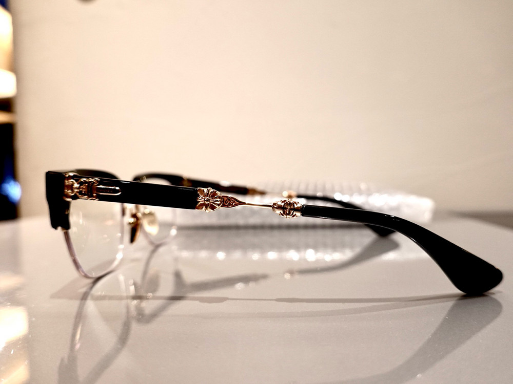 크롬하츠 에바질리스트 블랙/골드 안경--4