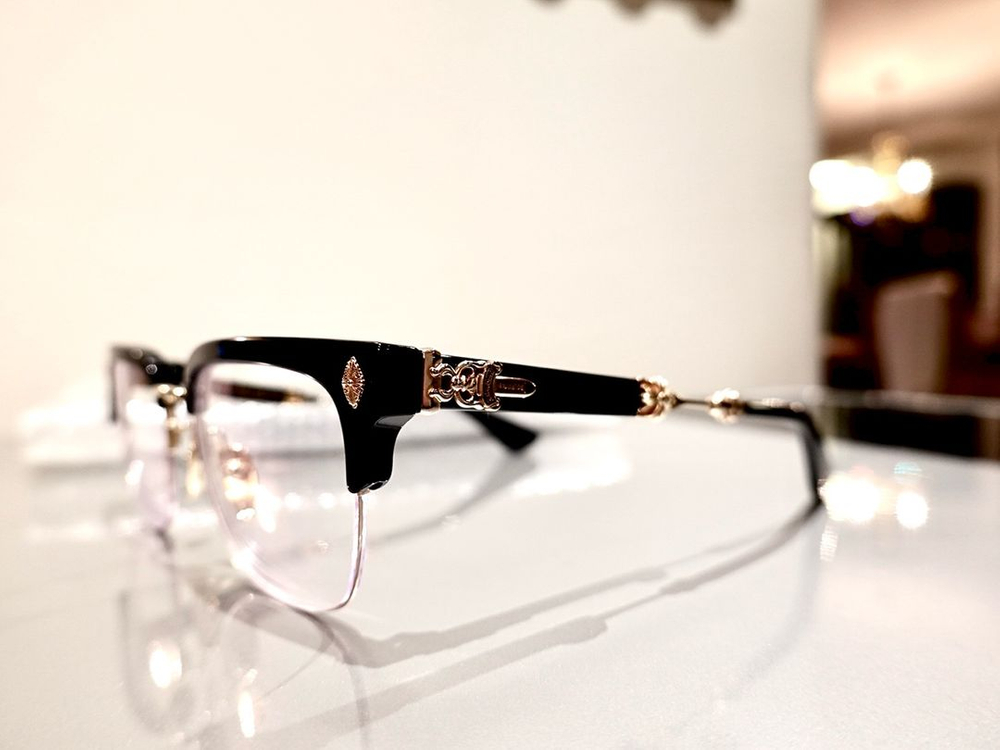 크롬하츠 에바질리스트 블랙/골드 안경--5
