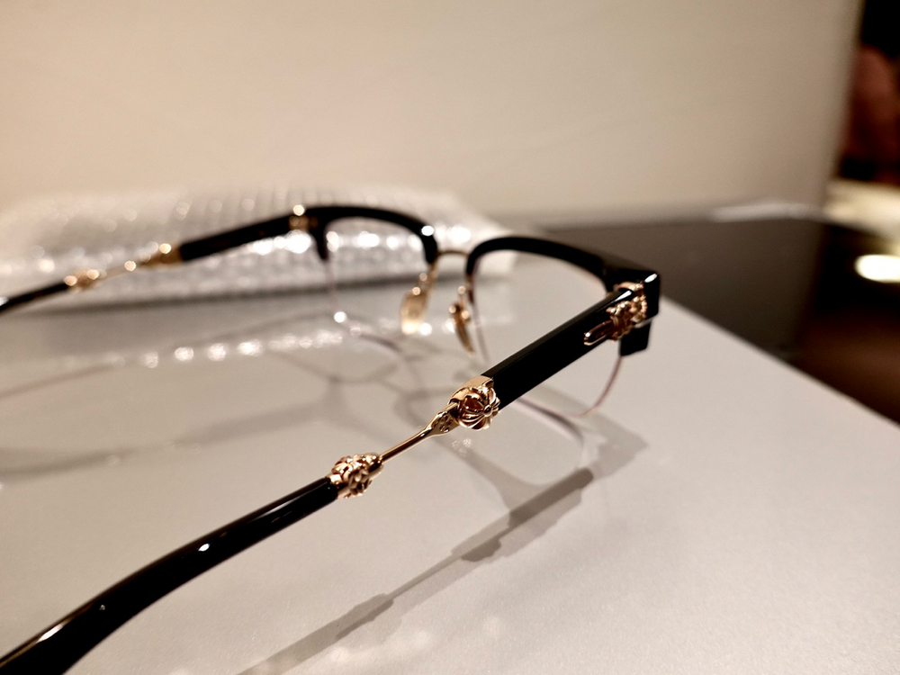 크롬하츠 에바질리스트 블랙/골드 안경--7