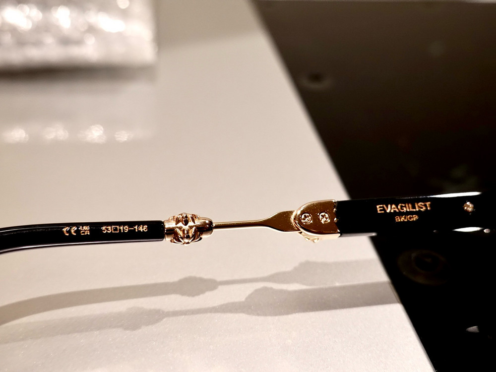 크롬하츠 에바질리스트 블랙/골드 안경--8