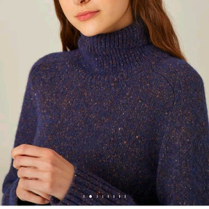 고급 멜란지 알파카혼방 고급 니트