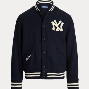 [새상품/M] 폴로 x MLB 뉴욕 양키스 바시티 울 자켓 팝니다.