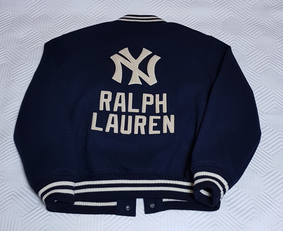 [새상품/M] 폴로 x MLB 뉴욕 양키스 바시티 울 자켓 팝니다.--2