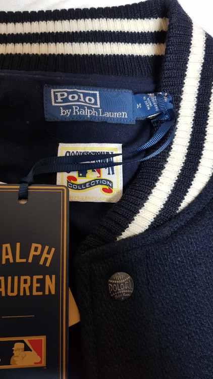 [새상품/M] 폴로 x MLB 뉴욕 양키스 바시티 울 자켓 팝니다.--4